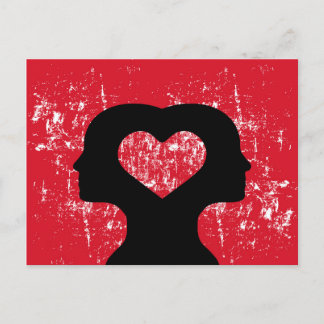 Ansluten till kärlek vykort