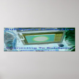 "Ansluter till SubSpace" 36"x12" (90cm x 30cm)  Poster