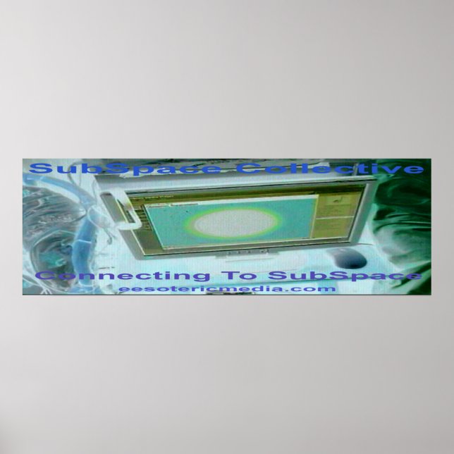 "Ansluter till SubSpace" 36"x12" (90cm x 30cm)  Poster (Framsidan)