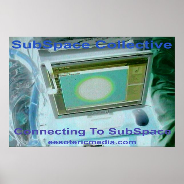 "Ansluter till SubSpace" 90cm x 60cm Poster (Framsidan)