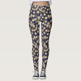 Anslutna stjärnor Mönster Leggings