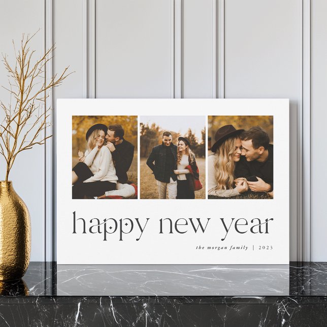 Anslutning | 3 Foto Nyår Julkort (Skapare uppladdad)