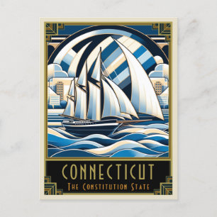 Anslutning Art Deco Vykort