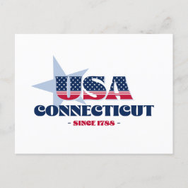 Anslutning i rött, vitt och blått vykort