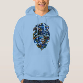 Anslutning – Mänsklig teknologi & naturkonst Hoodie