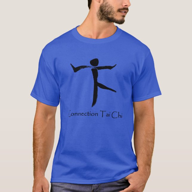 Anslutning Tai Chi manar svart logotyp T-Shirt (Framsida)
