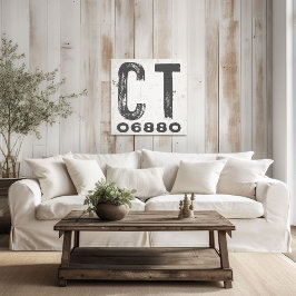 Anslutning till postnummer för jordbrukshus, postn canvastryck