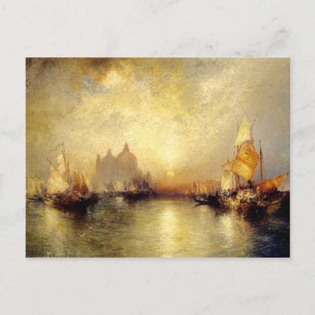 Anslutning till storkanalen, Venedig Vykort (Framsida)