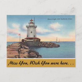 Anslutning, yttre ljus, gammal Saybrook Vykort