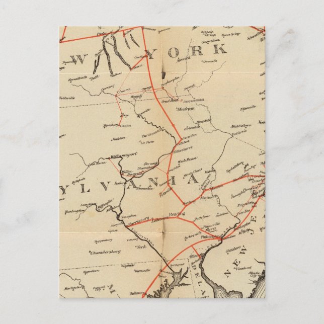 Anslutningar till linjer och metallkretsar vykort (Framsida)