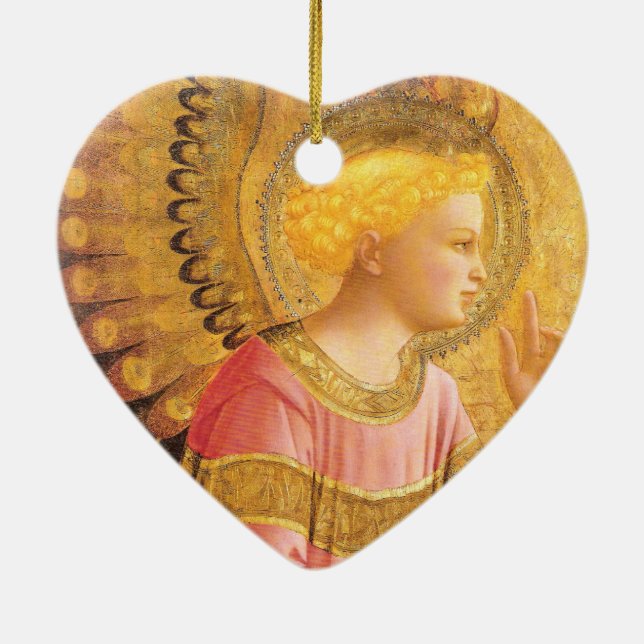 ANSLUTNINGSANGEL I GULD ROSA Jul Julgransprydnad Keramik (Baksidan)