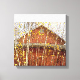 Anslutningsfält på hösten canvastryck