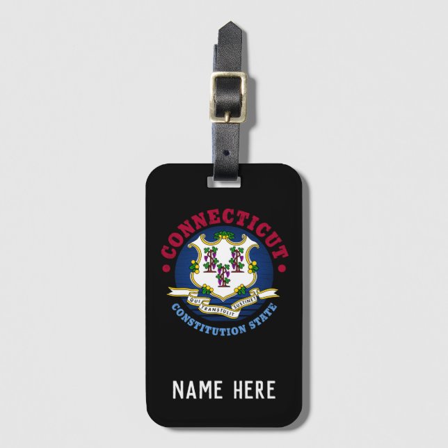 ANSLUTNINGSKONSTITUTIONEN STATLIG FLAGGA BAGAGEBRICKA (Framsida vertikal)