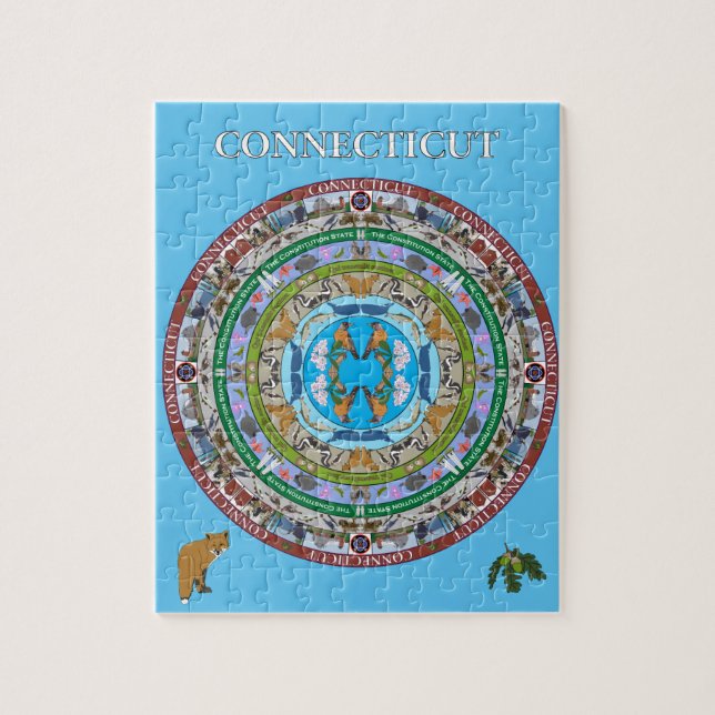 Anslutningstillstånd Mandala Puzzle Pussel (Vertikal)