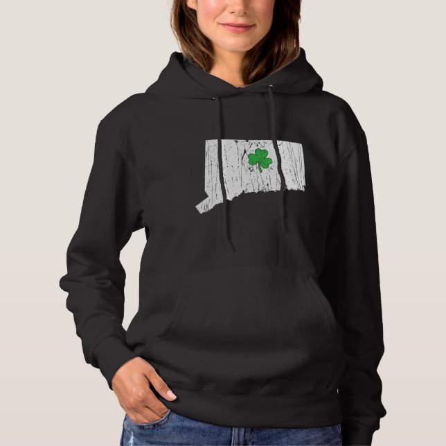 Anslutningstillstånd St Patrick S Day Connecticut  T Shirt (Framsida)