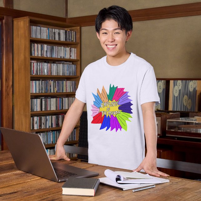 Anställd för månadsarbetarna superstar best job t shirt (Skapare uppladdad)