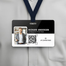 Anställd ID Professionell Företag QR-kod Märke