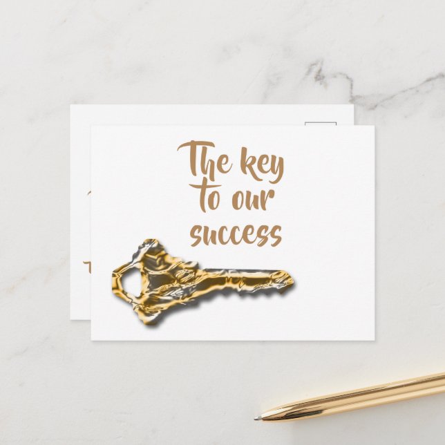 Anställd Kund Klient Tack Tacksamhet Po Vykort (Fram/Back In Situ)