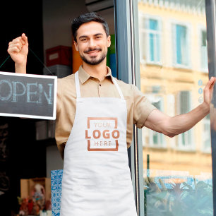 Anställd Logotyp för anpassningsbar Business Compa Långt Förkläde