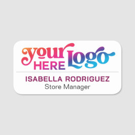 Anställd Logotyp för anpassningsbar företag - Namnbricka