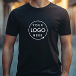 Anställd Logotyp i företag T Shirt<br><div class="desc">En vanlig svart affärsmodell i anpassningsbarna i ett modernt minimalistiskt stil som lätt kan uppdateras med din logotyp. Om du behöver hjälp med att anpassa den här produkten kontaktar du mig med hjälp av meddelandeknappen nedan så hjälper jag lycklig.</div>