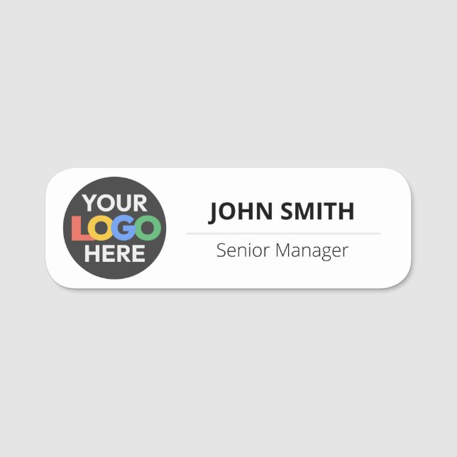 Anställd Logotyp - magnetisk penna eller säkerhets Namnbricka (Framsida)