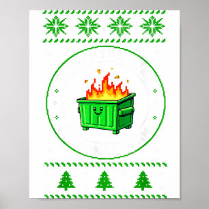 Anställd Soptröga Svarsteam Fula jul  Poster