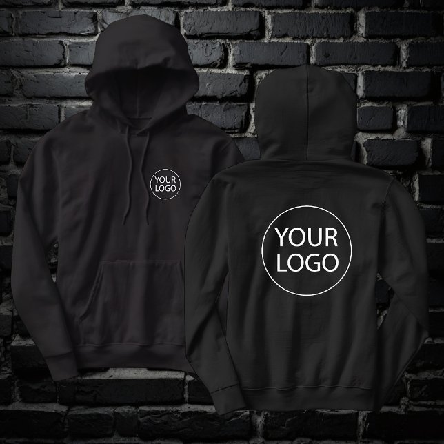 Anställda i anpassningsbar Business Logotyp  | Bak Hoodie (Skapare uppladdad)
