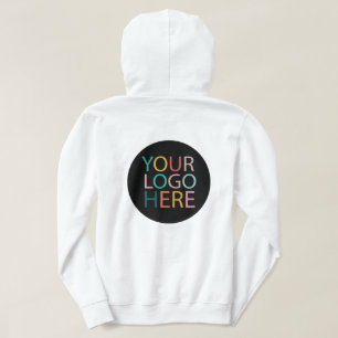 Anställda i anpassningsbar Business Logotyp Bak Hoodie