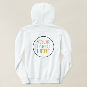 Anställda i anpassningsbar Business Logotyp Bak Hoodie