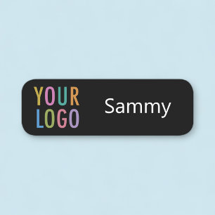 Anställda i Black Round Nametag Anpassningsbar Com Namnbricka