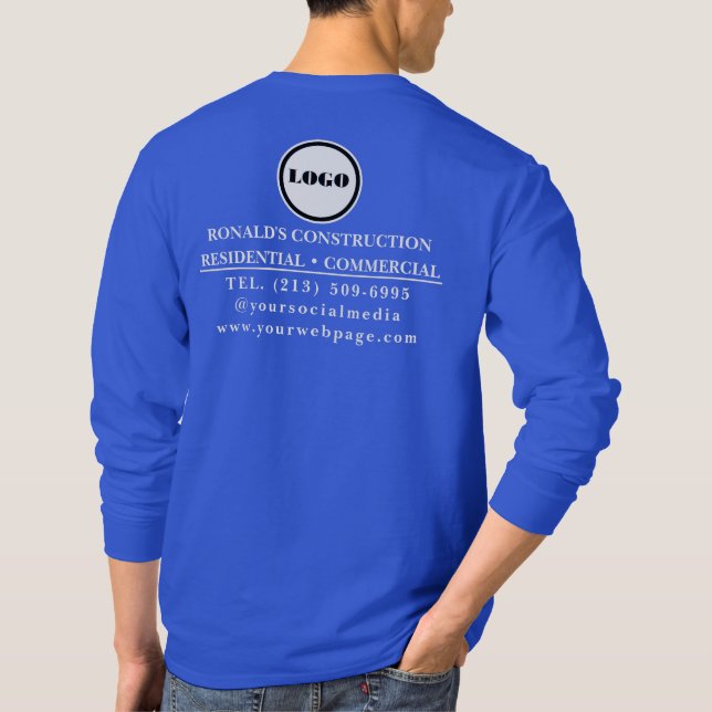 Anställda inom bygg- och anläggningsbranschen t shirt (Baksida)