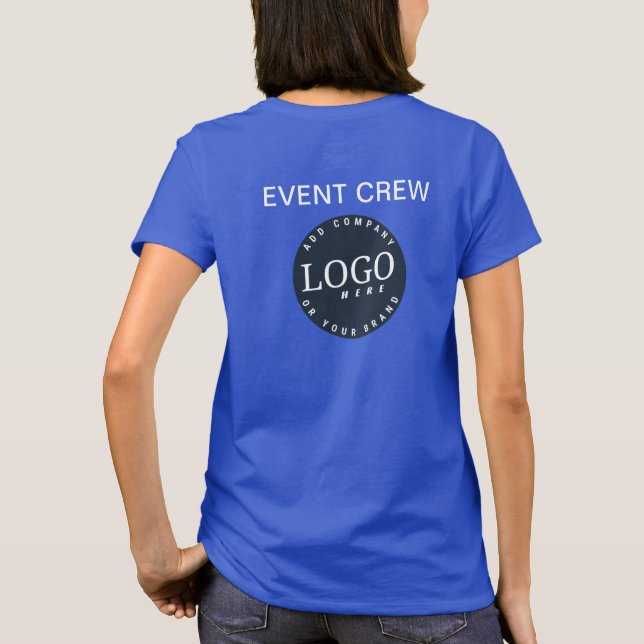 Anställda på din affärs- och Logotyp-webbplats T Shirt (Baksida)