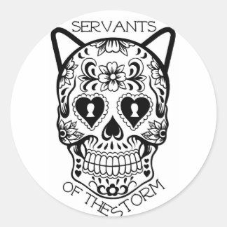 Anställda på Storm-dekalen Runt Klistermärke