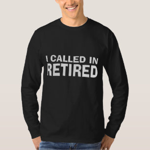 Anställda samtal i pensionerad tid t shirt