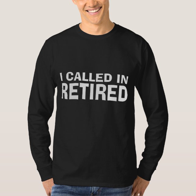 Anställda samtal i pensionerad tid t shirt (Framsida)