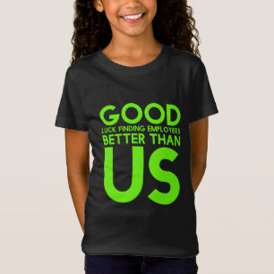 Anställda som lämnar eller sparat på arbetsgåv t shirt