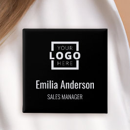 Anställda vid Logotypen Namn Badge Black Knapp