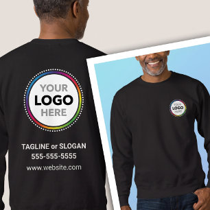 Anställdas enhetliga kläder med logotyp och kontak lång ärmad tröja