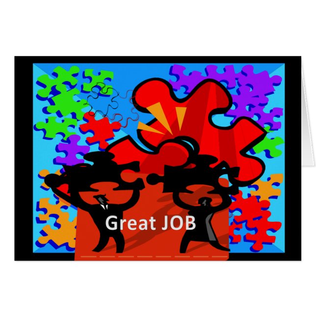 Anställderkännande Hälsningskort (Framsidan Horizontal)