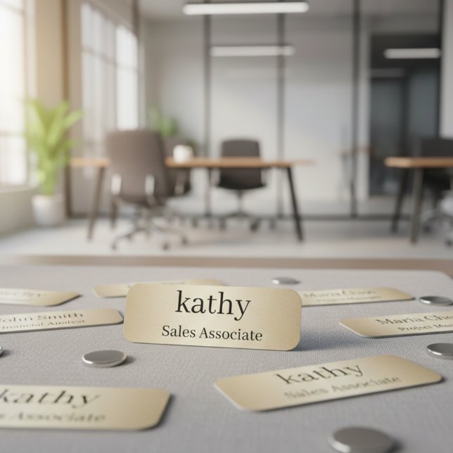 Anställds Namnskylt | Personlig Badges Namnbricka (Skapare uppladdad)