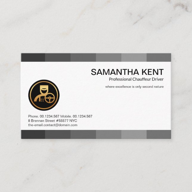 Anställning av grått-skuggning Rand-arbetskraft Visitkort (Framsida)