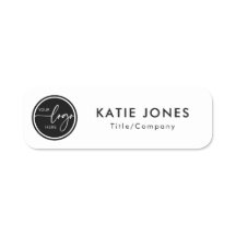 Anställnings-ID för svartvit Anpassningsbar-Logoty