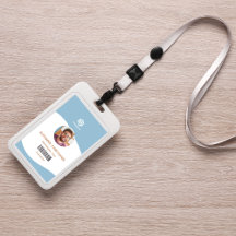 Anställningsbricka för modernt, minimalistiskt för