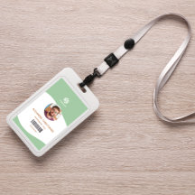 Anställningsbricka för modernt, minimalistiskt för