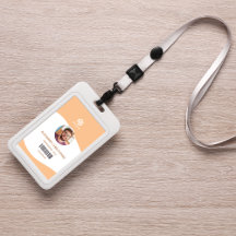 Anställningsbricka för modernt, minimalistiskt för