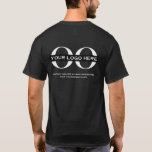 Anställningsföretag för Anpassningsbar för Logotyp T Shirt<br><div class="desc">En svart affärsmall av enkel anpassningsbar i modernt minimalistiskt stil med enkel uppdatering av mallen för företagets logotyp. Företagets logotyp på framsidan lämnas, logotyp och anpassningsbar på baksidan av stora företag. Designad med en banderoll för vågräts logotyp (2 560 x 1 440 px) kan du anpassa genom att ändra text...</div>