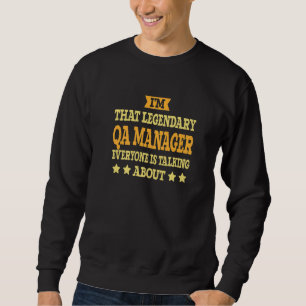 Anställningsnamn för QA Manager-jobb Anställd snål Lång Ärmad Tröja