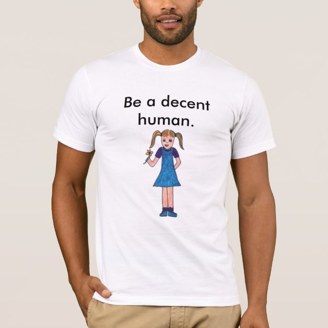 Anständig människa t-shirt (Framsida)