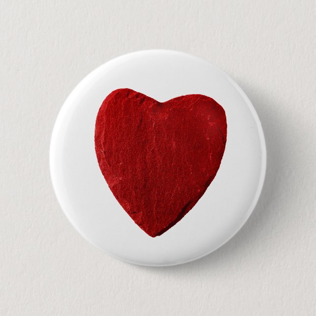 Ansteck Button mit rotem Herz Knapp (Framsida)